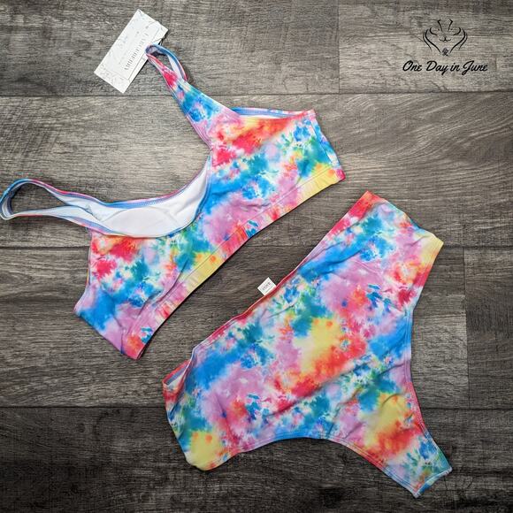 Largeberry Crop Top Bikini Swimsuit Size XL - Picture 4 of 4